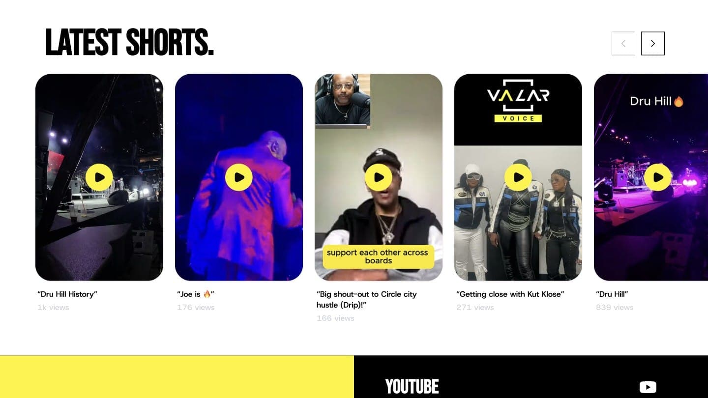 Latest shorts, synced from YouTube